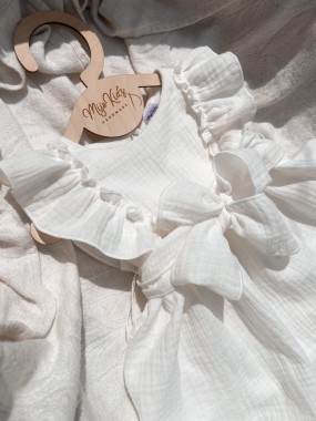 Sukienka dziewczęca muślinowa Zoe CREAM