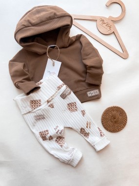 Baggy bezucieskowe prążek Waffle