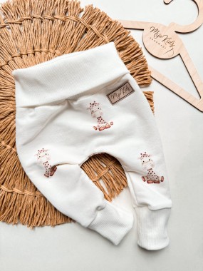 Baggy bezuciskowe ŻYRAFY NEWBORN