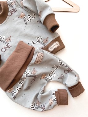 Baggy bezuciskowe KURA Newborn NUGAT  - 56